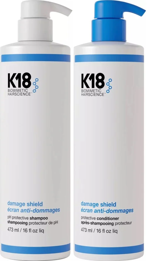 K18 DAMAGE SHIELD Bundle Protective Shampoo 473 ml & Conditioner 473 ml v:4256478 K18 DAMAGE SHIELD Bundle Protective Shampoo 473 ml & Conditioner 473 ml v:4256478