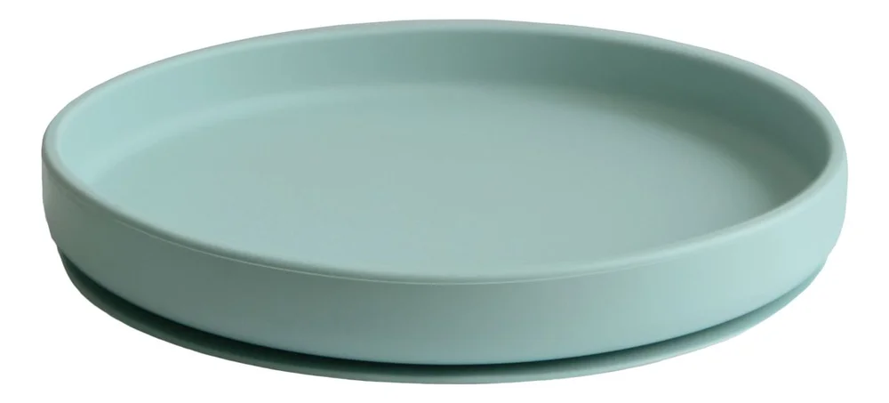 Mushie Silikone Tallerken Cambridge Blue – 1 stk. v:2500522