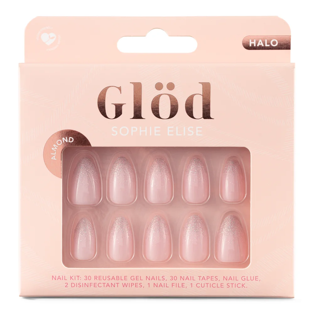 Glöd Sophie Elise Gel Nails Almond Halo v:1809864 Glöd Sophie Elise Gel Nails Almond Halo v:1809864