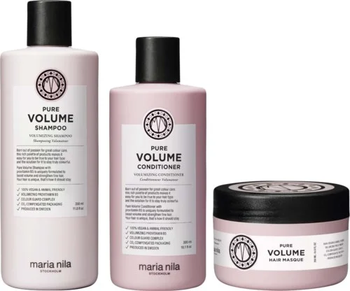 maria nila Pure Volume Bundle Shampoo 350 ml & Conditioner 300 ml & Masque 250 ml v:7897361