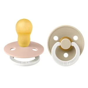 BIBS Pacifier Colour Latex Blush Glow/Vanilla Glow Size 3 2pcs v:6091475