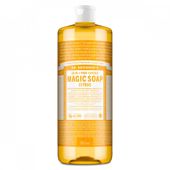 Dr. Bronner’s Magic Soap Citrus – flytende såpe med sitrus v:4856191 Dr. Bronner’s Magic Soap Citrus – flytende såpe med sitrus v:4856191