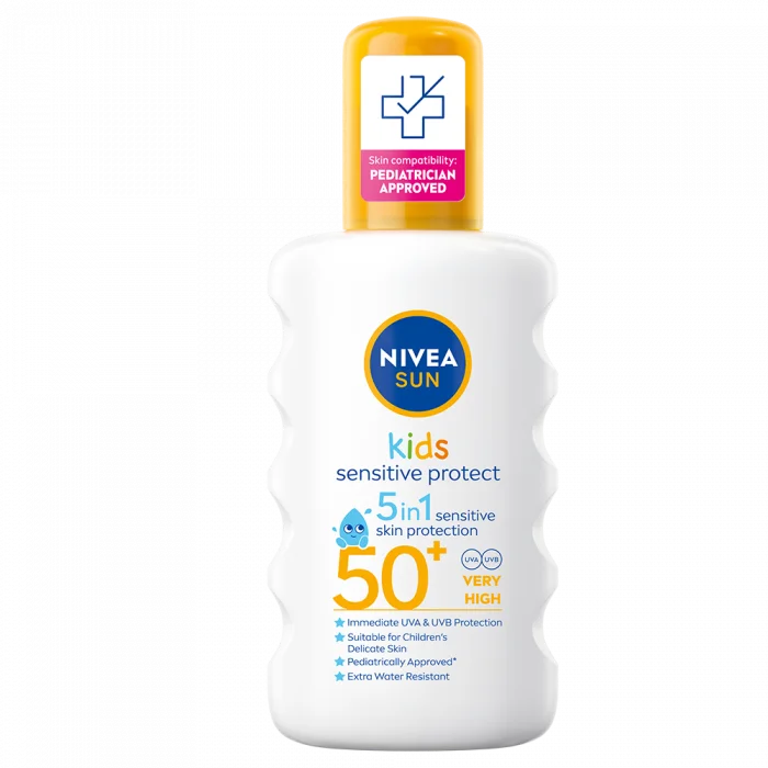 NIVEA Sun KIDS Sensitive Protect & Play Spray SPF 50+, 200ml v:3322606 NIVEA Sun KIDS Sensitive Protect & Play Spray SPF 50+, 200ml v:3322606