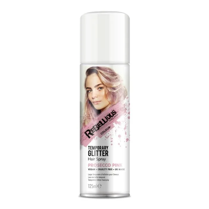 Rebellious Glitter Spray Prosecco Pink 125 ml v:8608026 Rebellious Glitter Spray Prosecco Pink 125 ml v:8608026
