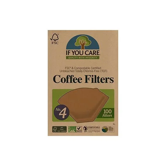 If You Care Kaffefilter Nr 4 100 stk v:1942111 If You Care Kaffefilter Nr 4 100 stk v:1942111