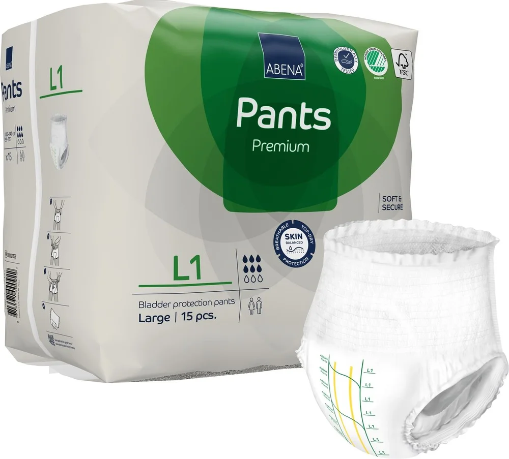 Abena Pants Premium bukseble L1 – 15 stk. v:1780369