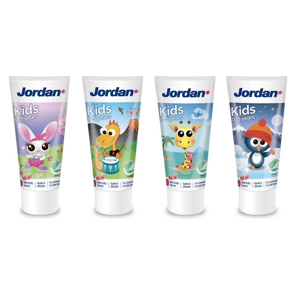 Jordan Barnetannpasta 0-5 år – 50 ml v:9909420 Jordan Barnetannpasta 0-5 år – 50 ml v:9909420