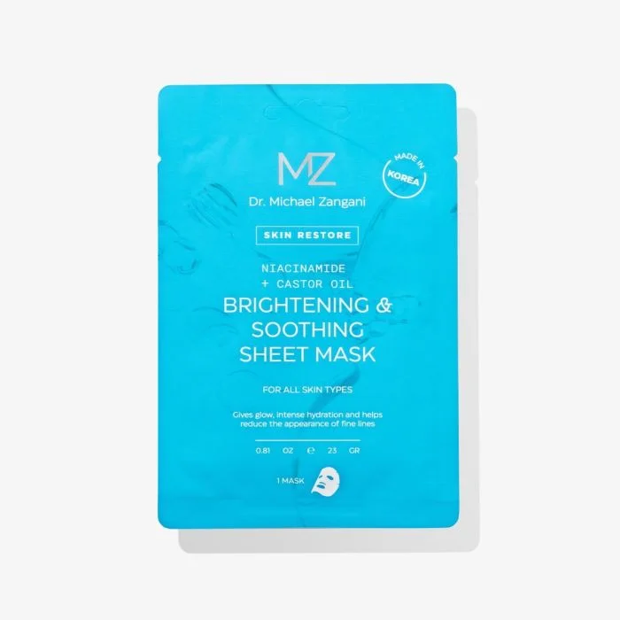 Dr. Michael Zangani Skin Restore Sheet Mask – Glød og beroligende effekt v:1752084 Dr. Michael Zangani Skin Restore Sheet Mask – Glød og beroligende effekt v:1752084