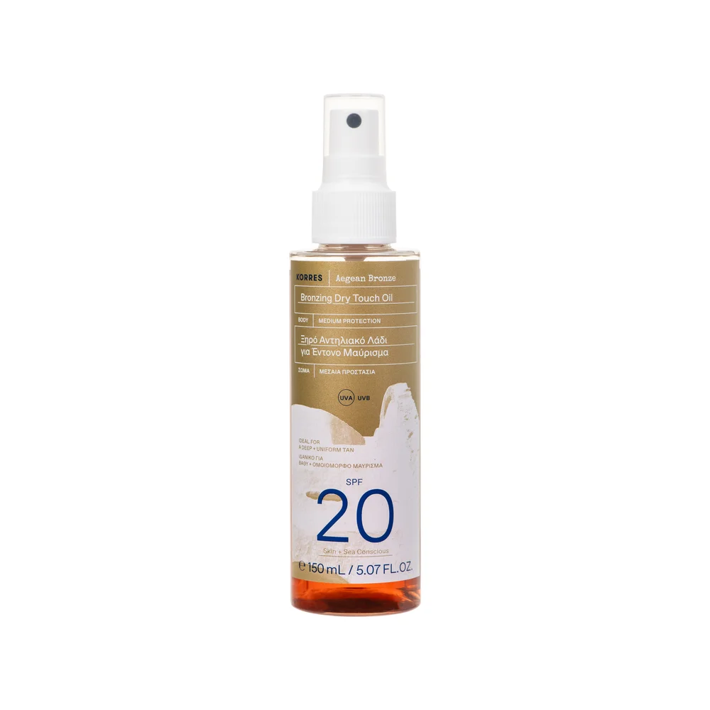 Korres Sun Aegean Bronze Oil SPF20 – UVA/UVB Beskyttelse v:6981012