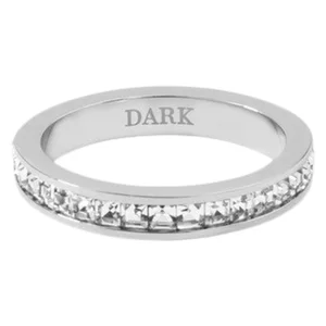 DARK Crystal Ring Broad Silver Size 1 v:5900800 DARK Crystal Ring Broad Silver Size 1 v:5900800