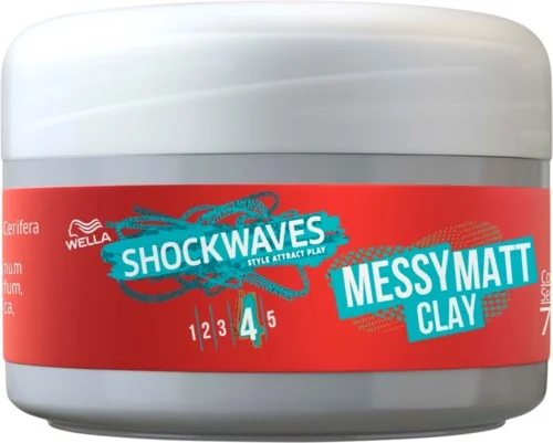 Wella Styling Wella Shockwaves Ultra Effective Go Mate Clay Wax 75 ml v:4266827