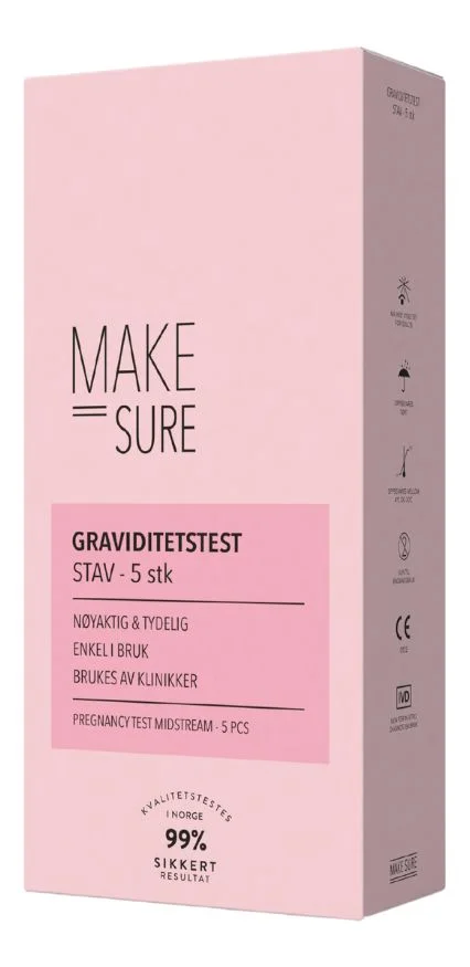 Make Sure Make Sure Graviditetstest stav – 5 stk. v:3677729 Make Sure Make Sure Graviditetstest stav – 5 stk. v:3677729