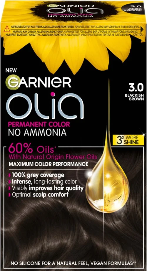 Garnier Olia Permanent Color 3.0 Blackish Brown v:8645817 Garnier Olia Permanent Color 3.0 Blackish Brown v:8645817