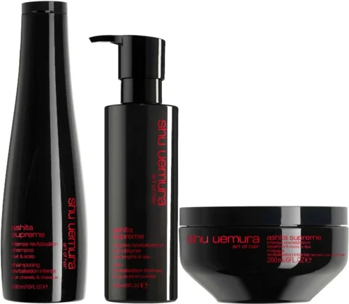 Shu Uemura Ashita Supreme intense revitalization Shampoo 300 ml & conditioner 250 ml & treatment 200 ml v:2473055