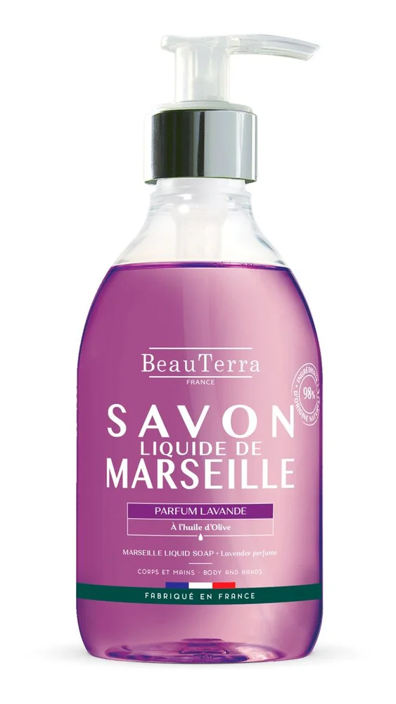Marseille Liquid Soap Lavender fra BeauTerra – 300 ml. v:5022642
