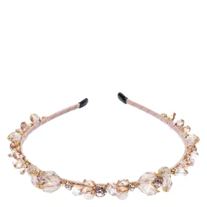 DARK Crystal Hair Band Pale Rose v:3829689