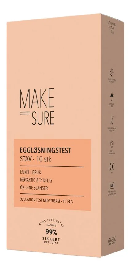 Make Sure Make Sure Eggløsningstest stav – 10 stk. v:3285821