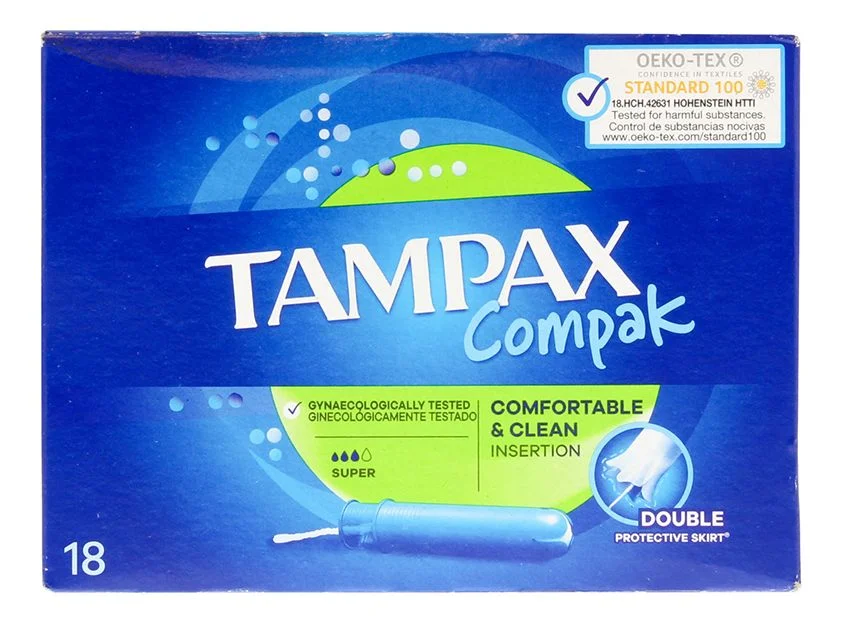 Tampax Compak Super – 18 stk. v:4173104 Tampax Compak Super – 18 stk. v:4173104