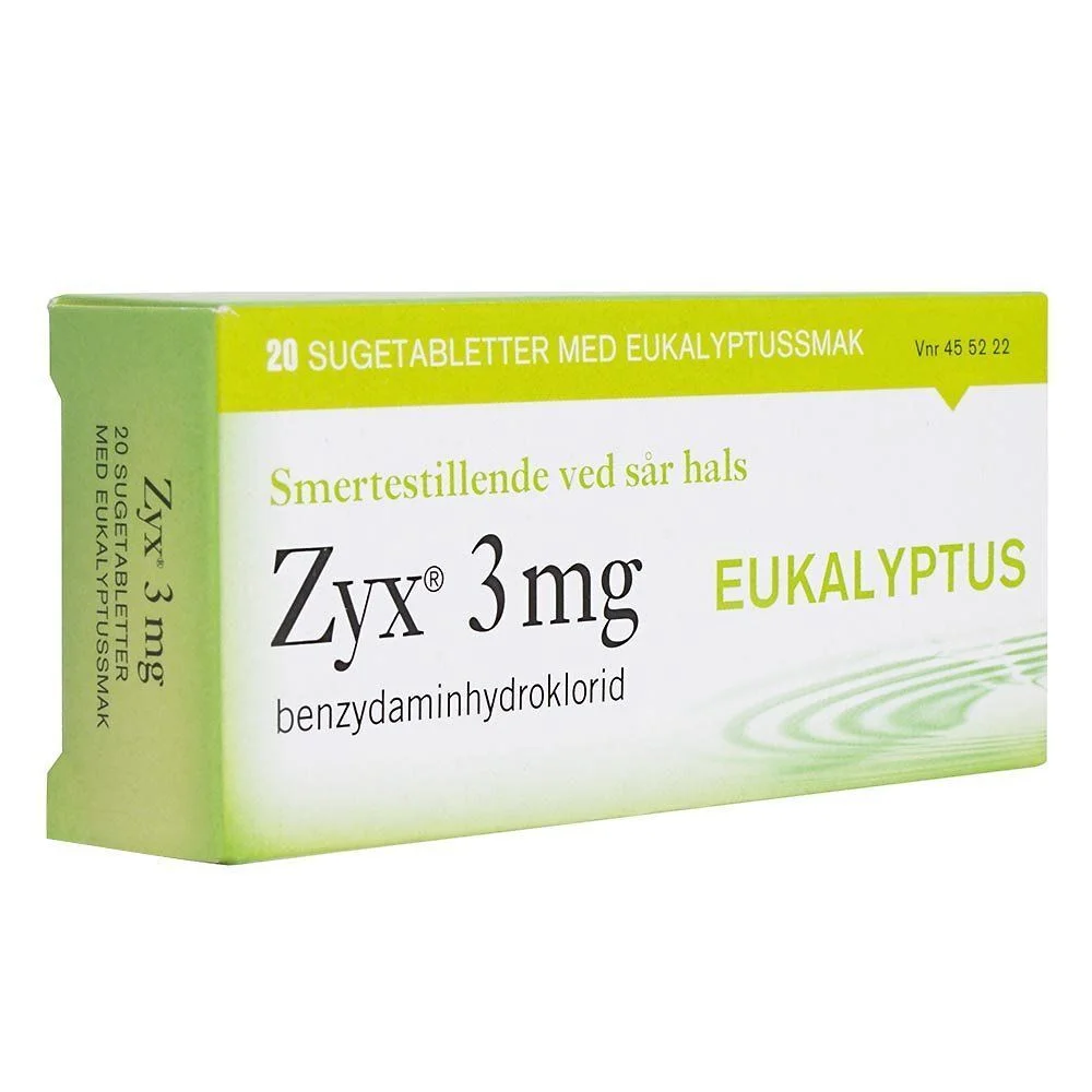 Zyx sugetablett 3mg eukalyptus – 20 stk v:4309500 Zyx sugetablett 3mg eukalyptus – 20 stk v:4309500
