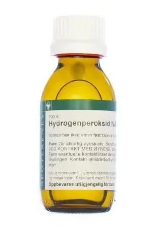 Hydrogenperoksid NAF 10 % oppløsning 100 ml v:6612152 Hydrogenperoksid NAF 10 % oppløsning 100 ml v:6612152