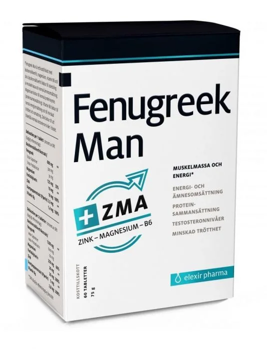 Elexir Pharma Fenugreek Man tabletter 60 stk v:3407409