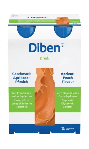 Diben Drink næringsdrikk aprikos-fersken 4×200 ml v:9688845