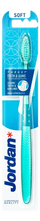 Jordan Target Teeth & Gums Tannbørste Soft - 1 stk. v:5526209