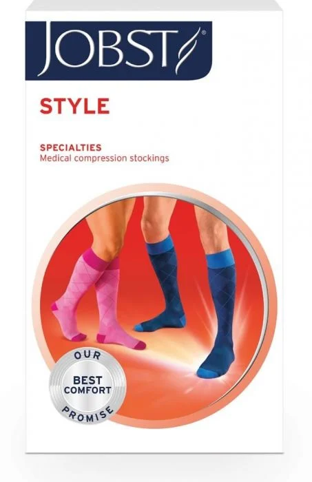 Jobst style K1 kne blå L v:4424985