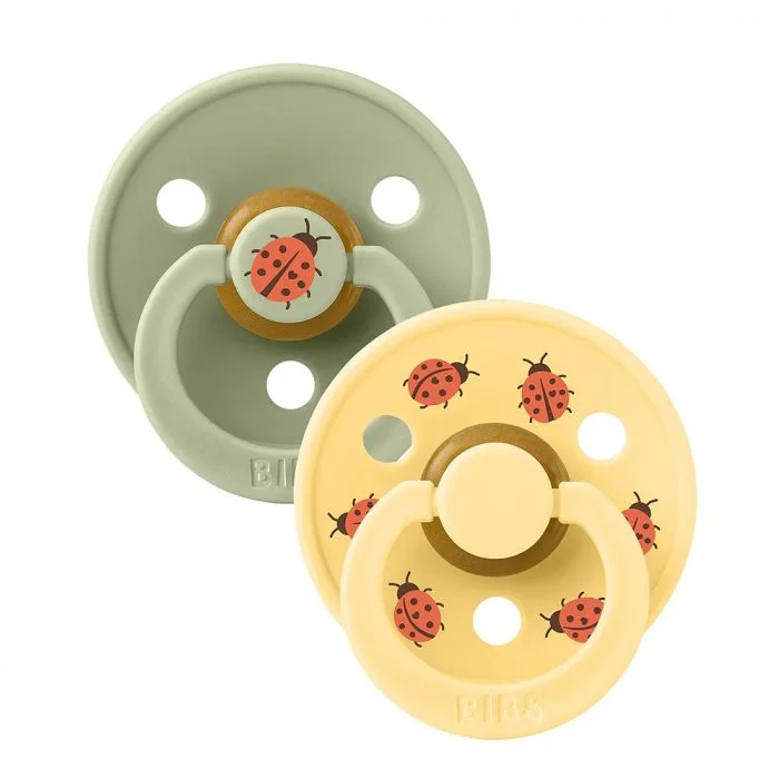 BIBS smokk Studio Colour Ladybug Latex Size 3 Sage Mix 2 stk v:3260274