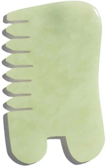 Earth Harbor Island Jade Gemstone Gua Sha + Massaging Comb v:5174408 Earth Harbor Island Jade Gemstone Gua Sha + Massaging Comb v:5174408
