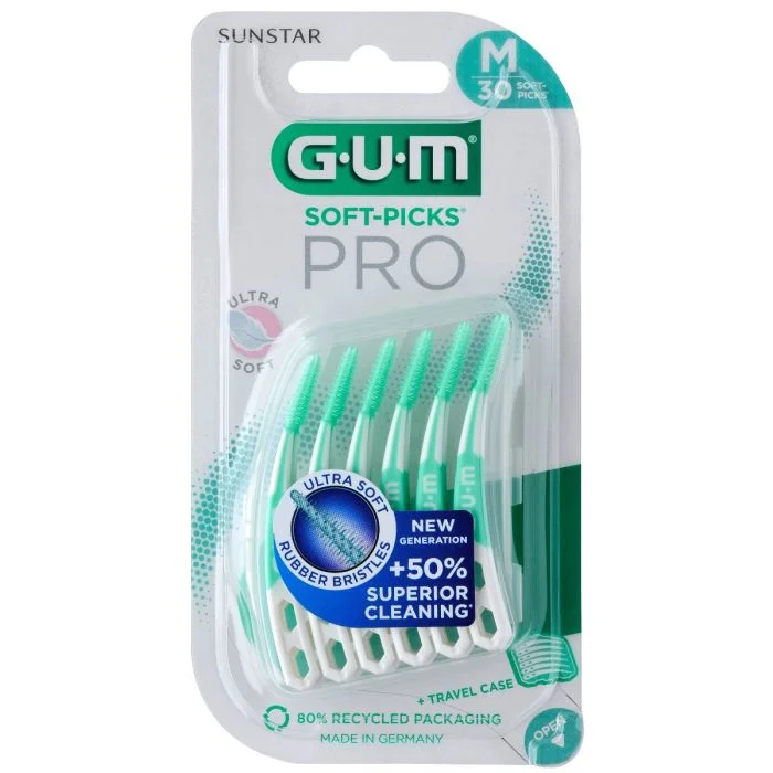 GUM Soft-Picks PRO mellomromsbørste medium 30 stk v:4648053 GUM Soft-Picks PRO mellomromsbørste medium 30 stk v:4648053