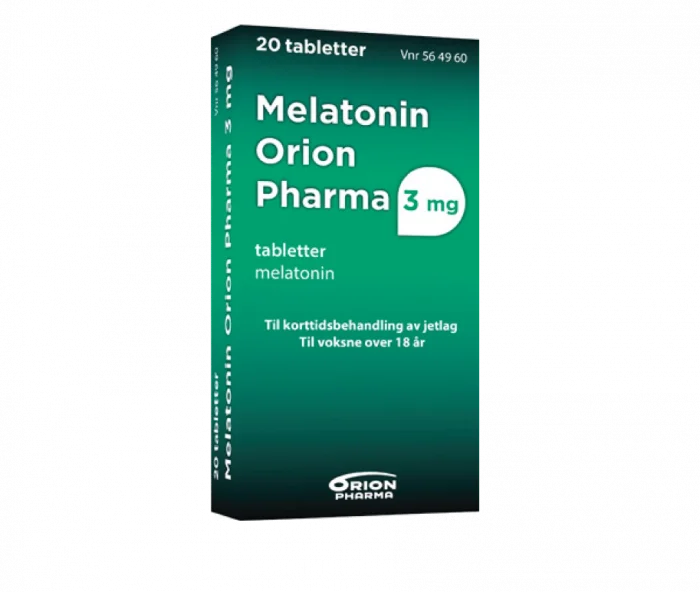 Melatonin Orion Pharma 3 mg tabletter 20 stk v:1684329