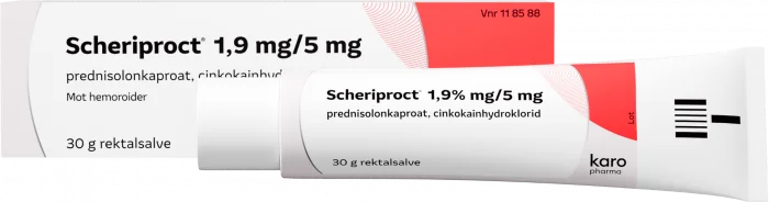 Scheriproct rektalsalve 30 g v:9318374 Scheriproct rektalsalve 30 g v:9318374