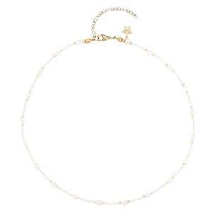 DARK Glass Bead Bracelet Mop Star & Pearls Off White v:7508162 DARK Glass Bead Bracelet Mop Star & Pearls Off White v:7508162