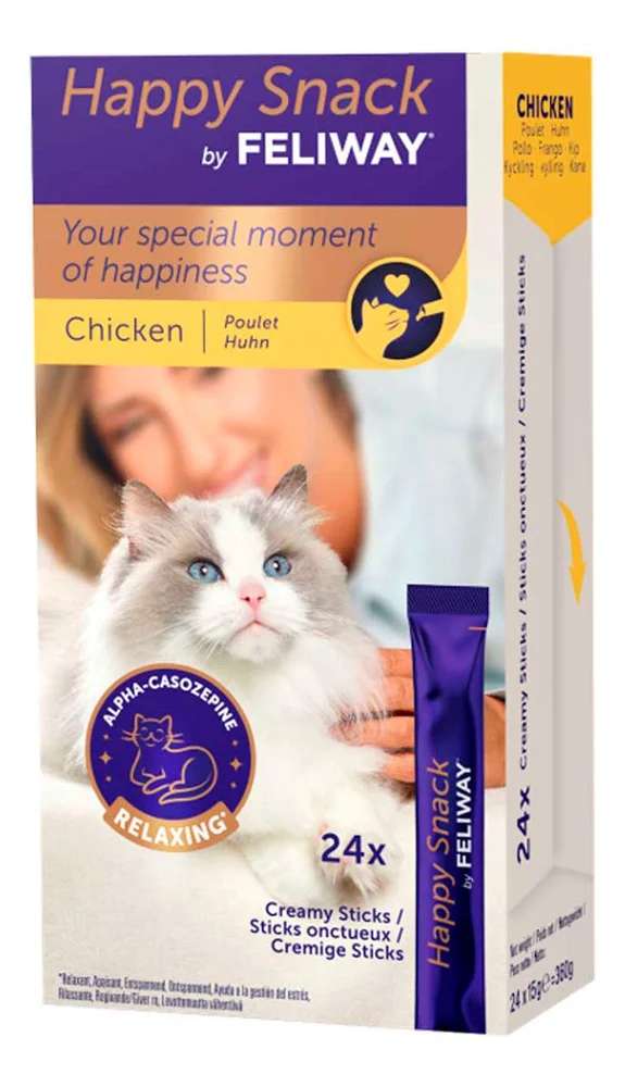 Feliway Happy Snack – Kylling – 24×15 g. v:9207756 Feliway Happy Snack – Kylling – 24×15 g. v:9207756