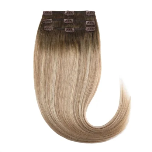 Rapunzel of Sweden Classic Clip-ins Straight / Light Volume / 3 pieces 50 cm Dark Ashy Blonde Balayage B2.6/10.8 v:6940532