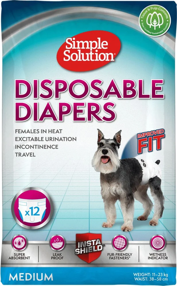 Simple Solution engangsbleier til tisper, str. M – 12 stk. v:5946109