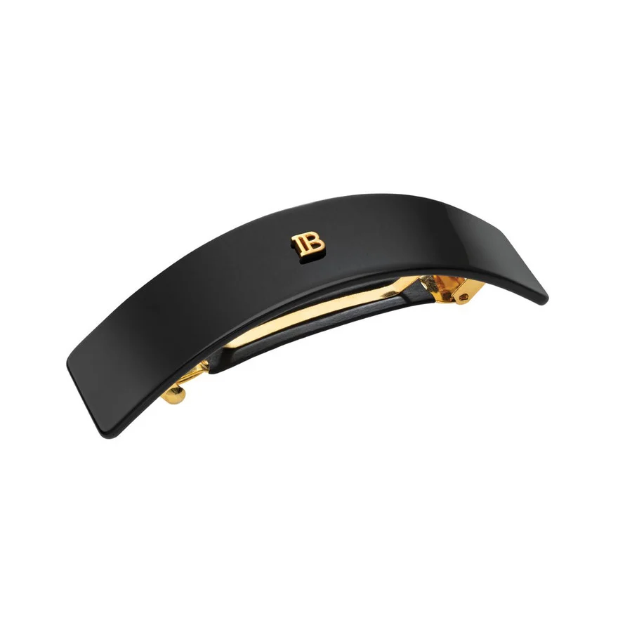 Cellulose Acetate Barrette Pour Cheveux Large Large Black – BALMAIN PARIS Hair Couture v:2835336