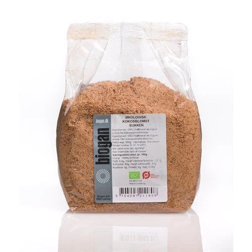 Biogan Kokospalme blomster sukker Ø – 500 g v:2590625 Biogan Kokospalme blomster sukker Ø – 500 g v:2590625