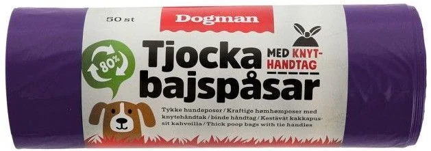 Dogman Hundeposer med håndtak 50p Lilla v:1497417
