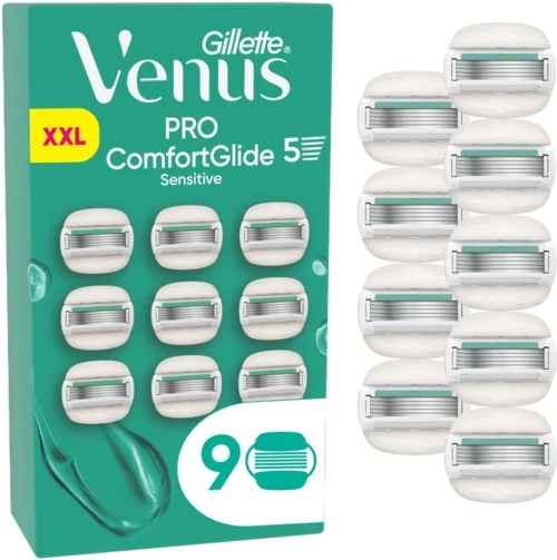 Gillette Venus Pro ComfortGlide Sensitive Razor Blades 9 stk v:2756956 Gillette Venus Pro ComfortGlide Sensitive Razor Blades 9 stk v:2756956