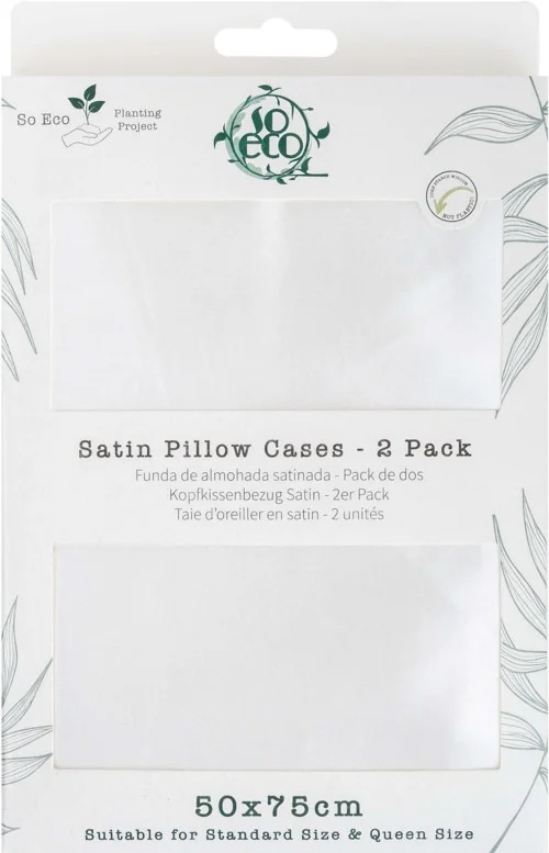 So Eco Satin Pillow Case Double Pack v:7621468