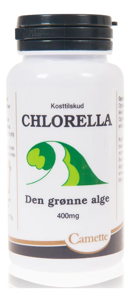 Camette Chlorella Grønnalger – 180 tabletter. v:7123830 Camette Chlorella Grønnalger – 180 tabletter. v:7123830