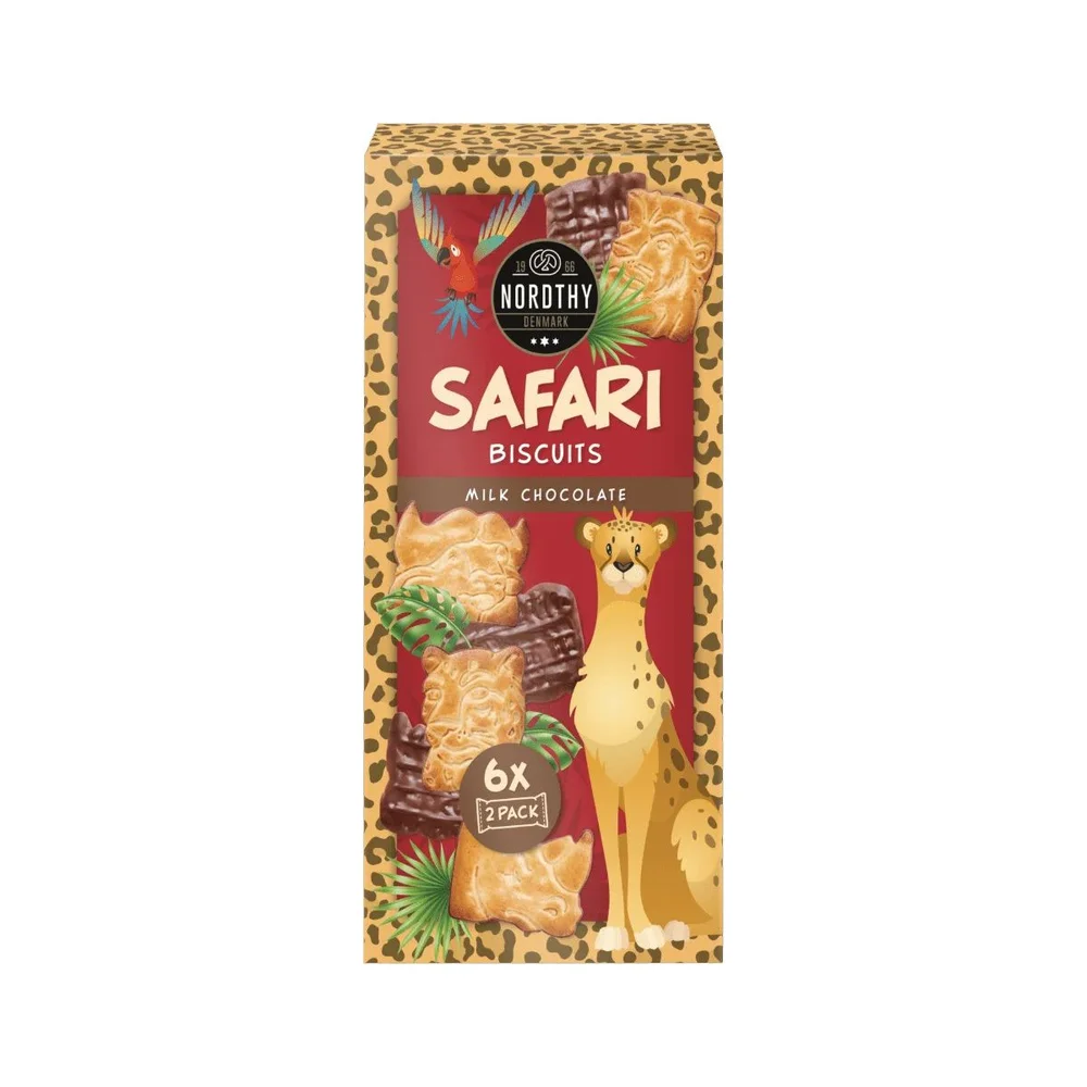 Nordthy Safari Melkesjokoladekjeks – 225 g v:7052192 Nordthy Safari Melkesjokoladekjeks – 225 g v:7052192