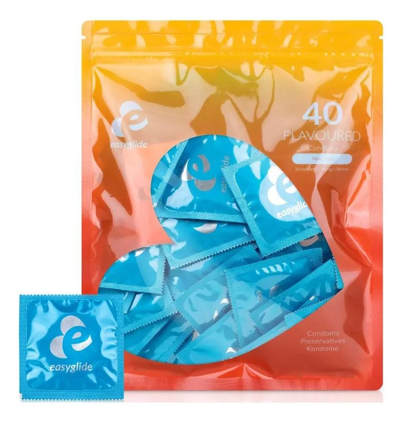 EasyGlide Flavoured kondomer - 40 stk. v:6386439