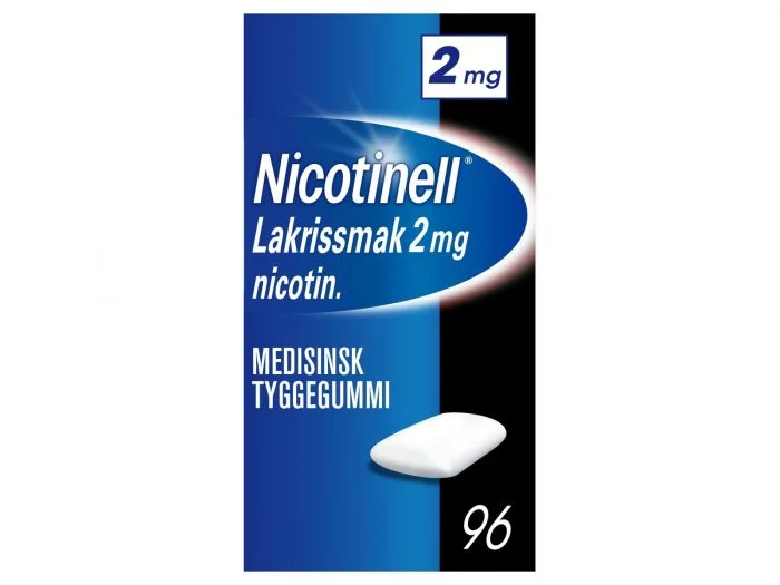 Nicotinell 2 mg tyggegummi lakris 96 stk v:4911897