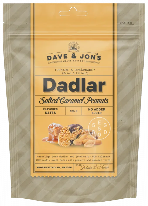 Dave & Jon'S Salted Caramel Peanut Dadler 125G v:5433966