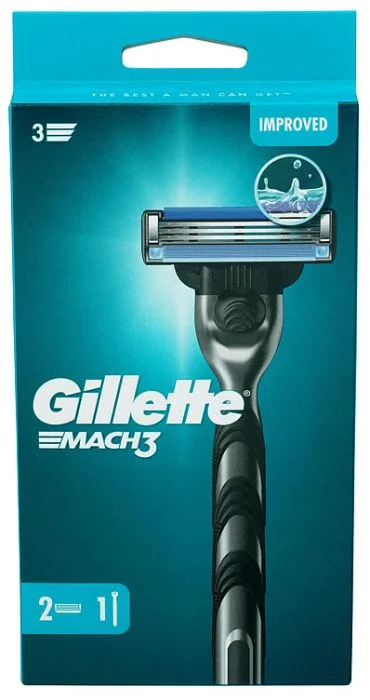 Gillette Mach3 1 Razor 2 Blades v:8970236