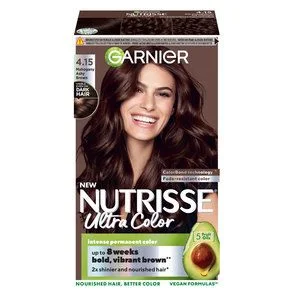 Garnier Nutrisse Ultra Color 4.15 Mahogany Ashy Brown v:3931543 Garnier Nutrisse Ultra Color 4.15 Mahogany Ashy Brown v:3931543