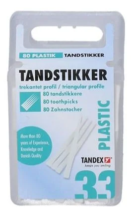 Tandex plasttannstikkere – 80 stk v:5429876
